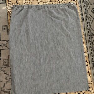 Vintage Navy Pinstripe Laundry Bag